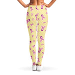 Pastel Breast Cancer Awareness Print Women's Leggings