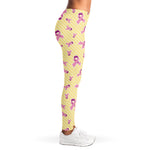 Pastel Breast Cancer Awareness Print Women's Leggings