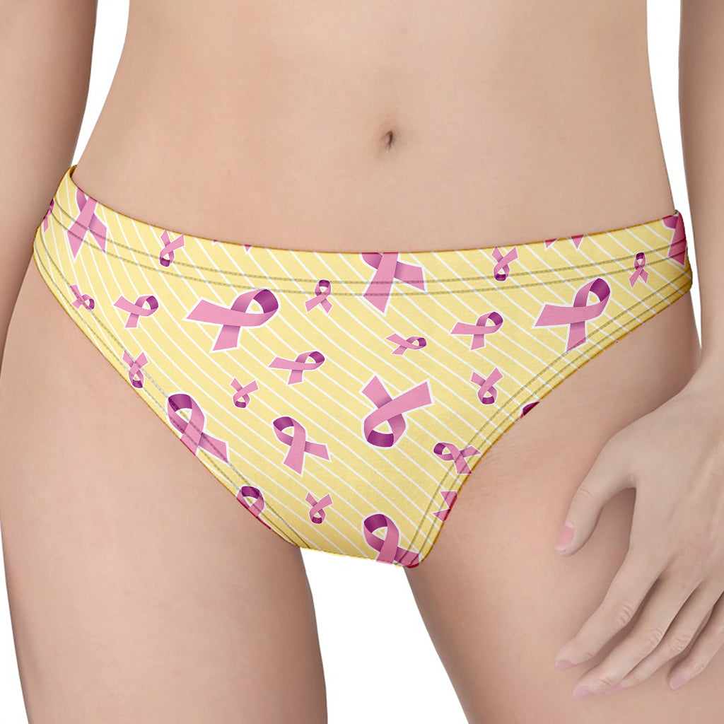 Pastel Breast Cancer Awareness Print Women's Thong