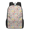 Pastel Cactus And Succulent Print 17 Inch Backpack