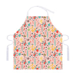 Pastel Cactus And Succulent Print Adjustable Apron