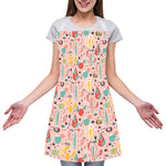 Pastel Cactus And Succulent Print Adjustable Apron