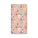 Pastel Cactus And Succulent Print Baby Crib Sheet