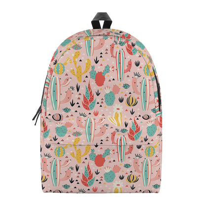 Pastel Cactus And Succulent Print Backpack