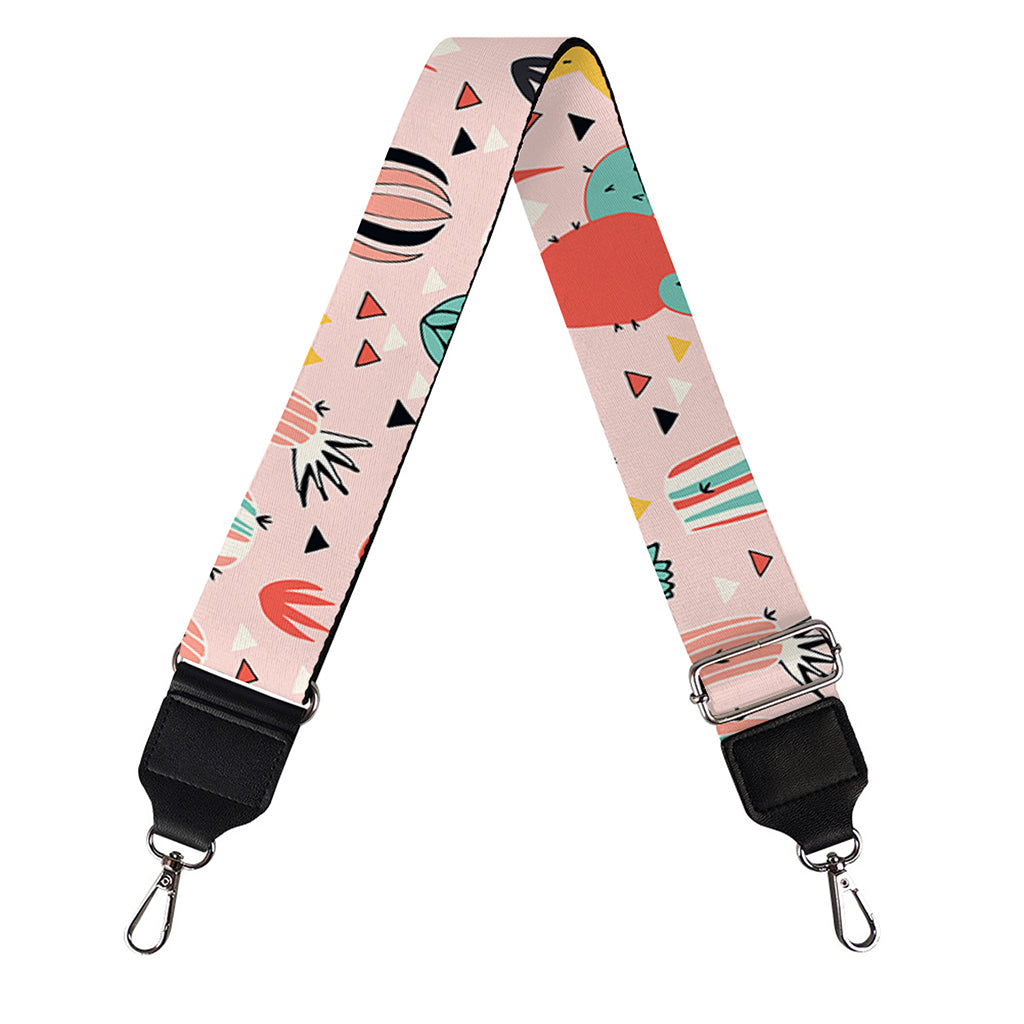 Pastel Cactus And Succulent Print Bag Strap
