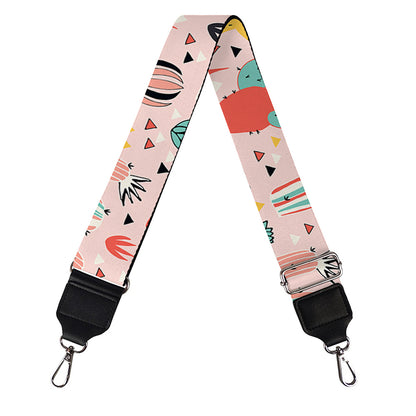 Pastel Cactus And Succulent Print Bag Strap