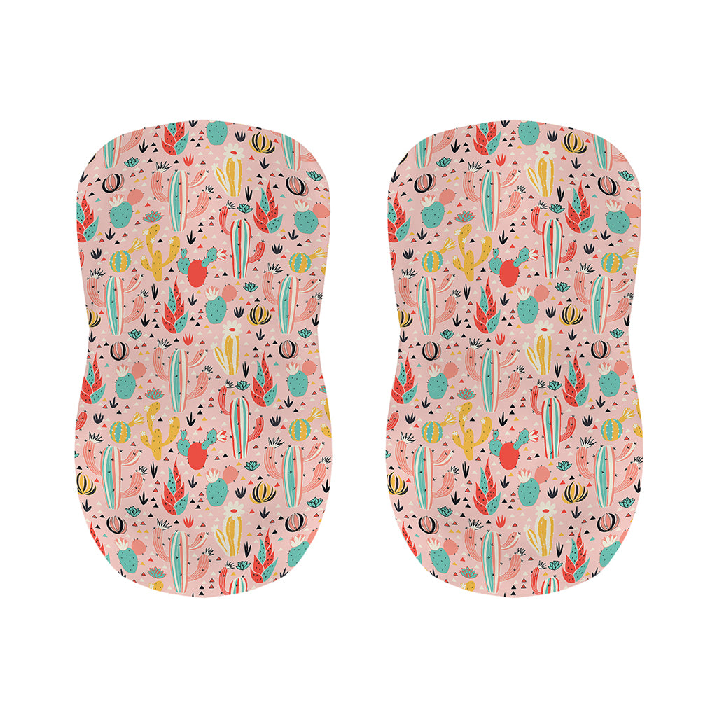 Pastel Cactus And Succulent Print Bar Stool Covers