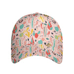Pastel Cactus And Succulent Print Baseball Cap