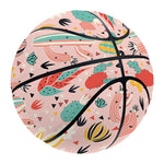 Pastel Cactus And Succulent Print Basketball