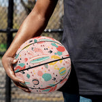Pastel Cactus And Succulent Print Basketball