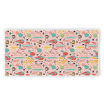 Pastel Cactus And Succulent Print Beach Towel