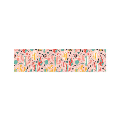 Pastel Cactus And Succulent Print Bed Runner