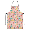 Pastel Cactus And Succulent Print Bib Apron With Pocket