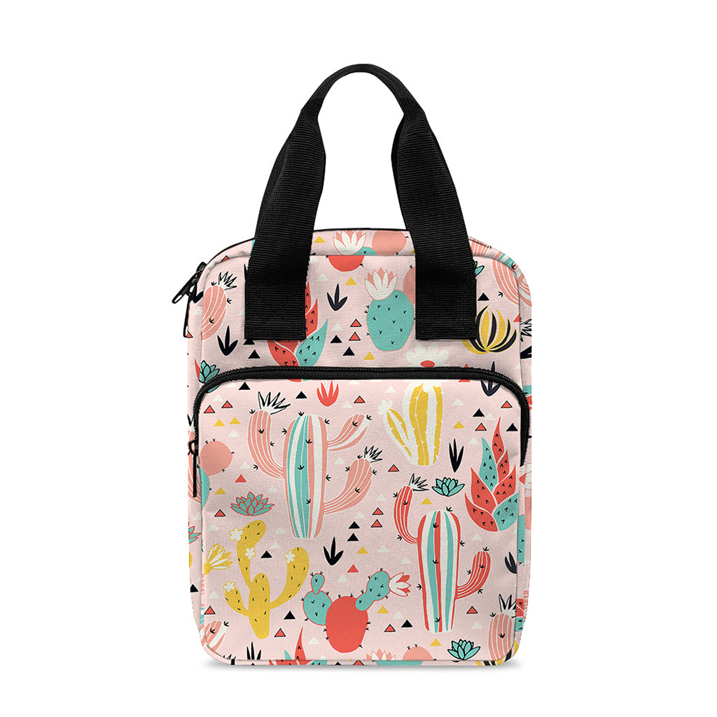 Pastel Cactus And Succulent Print Bible Tote Bag