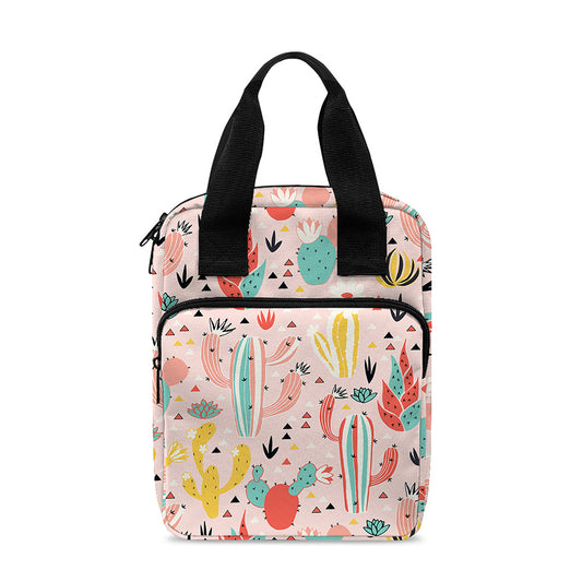 Pastel Cactus And Succulent Print Bible Tote Bag