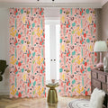 Pastel Cactus And Succulent Print Dimout Pencil Pleat Curtains