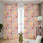 Pastel Cactus And Succulent Print Blackout Pencil Pleat Curtains