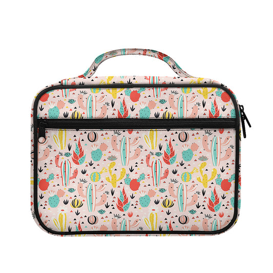 Pastel Cactus And Succulent Print Briefcase Bible Bag