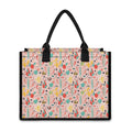 Pastel Cactus And Succulent Print Canvas Tote Bag