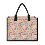 Pastel Cactus And Succulent Print Canvas Tote Bag