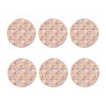 Pastel Cactus And Succulent Print Coaster Set