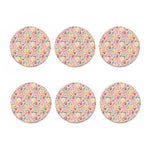 Pastel Cactus And Succulent Print Coaster Set