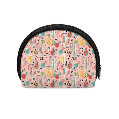 Pastel Cactus And Succulent Print Coin Purse
