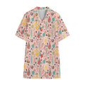 Pastel Cactus And Succulent Print Cotton Hawaiian Shirt