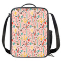 Pastel Cactus And Succulent Print Crossbody Lunch Bag