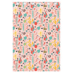 Pastel Cactus And Succulent Print Curtain