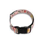 Pastel Cactus And Succulent Print Dog Collar