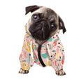 Pastel Cactus And Succulent Print Dog Zip Up Hoodie