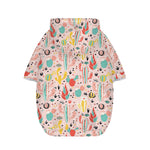 Pastel Cactus And Succulent Print Dog Zip Up Hoodie