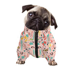 Pastel Cactus And Succulent Print Dog Zip Up Jacket