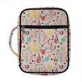 Pastel Cactus And Succulent Print Front Pocket Bible Bag