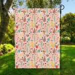 Pastel Cactus And Succulent Print Garden Flag