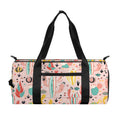 Pastel Cactus And Succulent Print Gym Bag