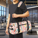 Pastel Cactus And Succulent Print Gym Bag