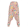 Pastel Cactus And Succulent Print Hammer Pants