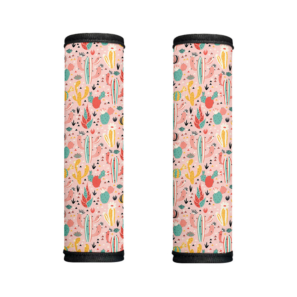 Pastel Cactus And Succulent Print Handle Covers