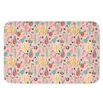 Pastel Cactus And Succulent Print Indoor Door Mat