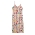 Pastel Cactus And Succulent Print Jersey Midi Cami Dress
