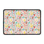Pastel Cactus And Succulent Print Kitchen Mat