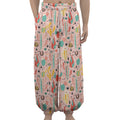 Pastel Cactus And Succulent Print Lantern Pants