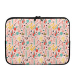 Pastel Cactus And Succulent Print Laptop Sleeve