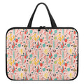 Pastel Cactus And Succulent Print Laptop Sleeve With Handle