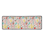 Pastel Cactus And Succulent Print Long Kitchen Mat