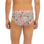 Pastel Cactus And Succulent Print Men's Briefs