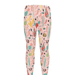 Pastel Cactus And Succulent Print Men's leggings