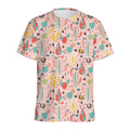 Pastel Cactus And Succulent Print Men's Athletic T-Shirt